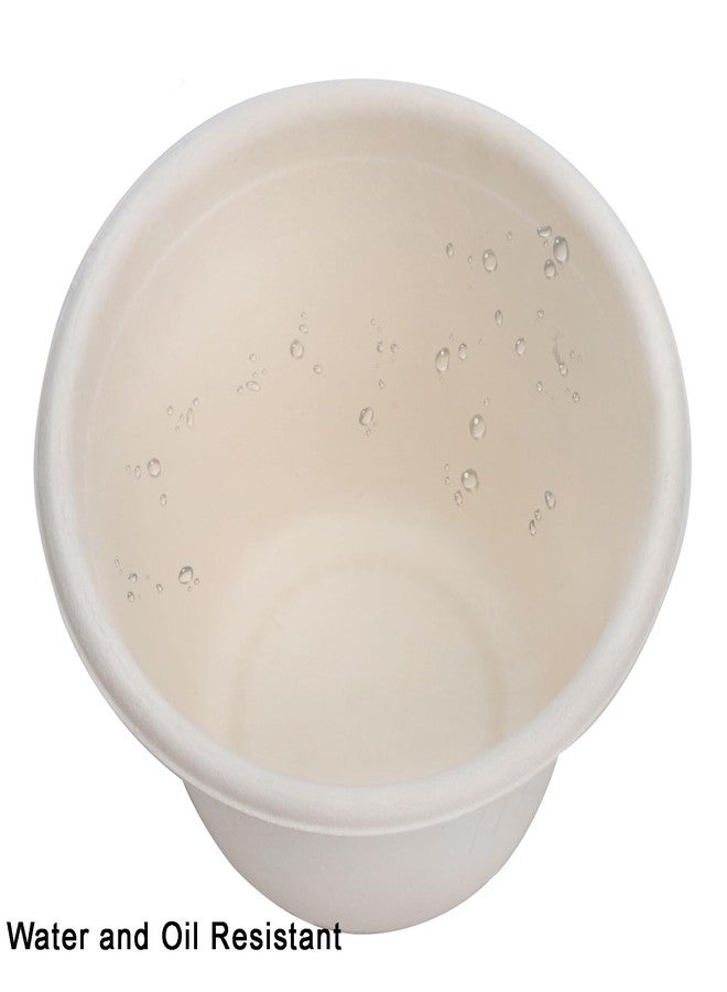 SOUJOY 100 Pack Disposable Cups with Lids, 4.5Oz Bagasse Compostable Ice Cream Cup, Small Condiment Portion Sample Container for Sauce Salad Dressing or Souffle - Image 4